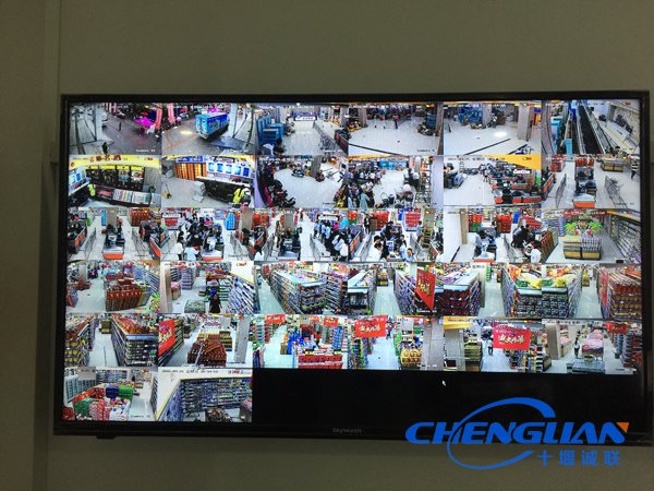 粵客隆購物廣場(chǎng)武當(dāng)山店視頻監(jiān)控32畫面（1號(hào)屏）